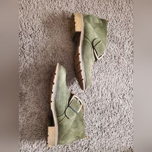 Sofft Olive Green Ankle Boots